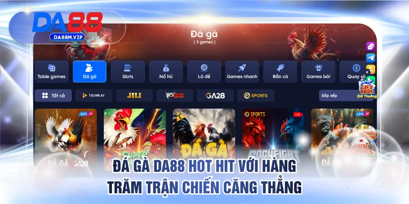 Trang chủ 26 Đá gà DA88 hot hit với hàng trăm trận chiến căng thẳng