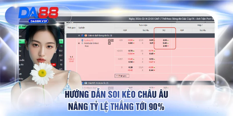 Hướng dẫn soi kèo châu Âu nâng tỷ lệ thắng tới 90%